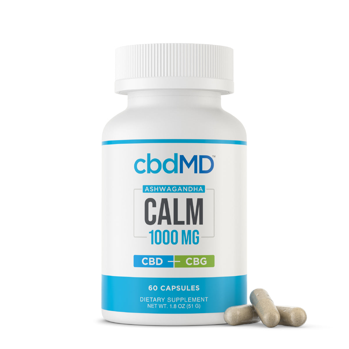 Calm CBD Capsules for Tranquility & Relaxation | cbdMD