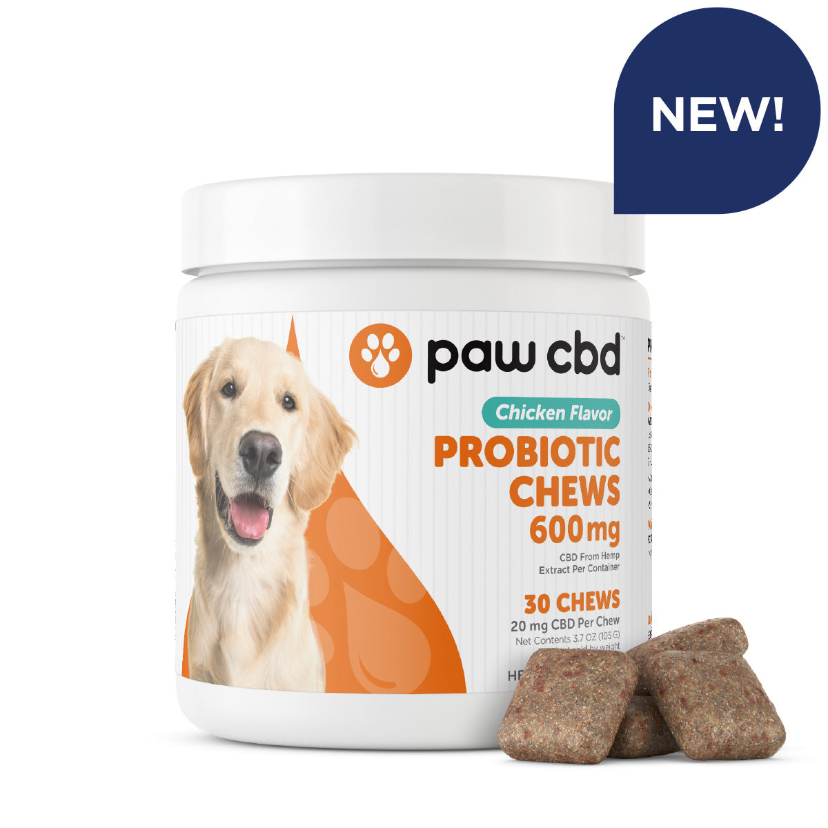 Paw CBD Probiotic Chews for Dogs cbdMD